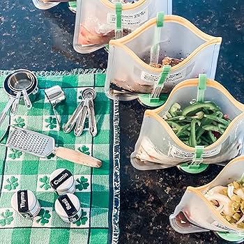 Amazon.com: Ruibo Baggy Rack Holder For Food Prep/Ziplock Bag