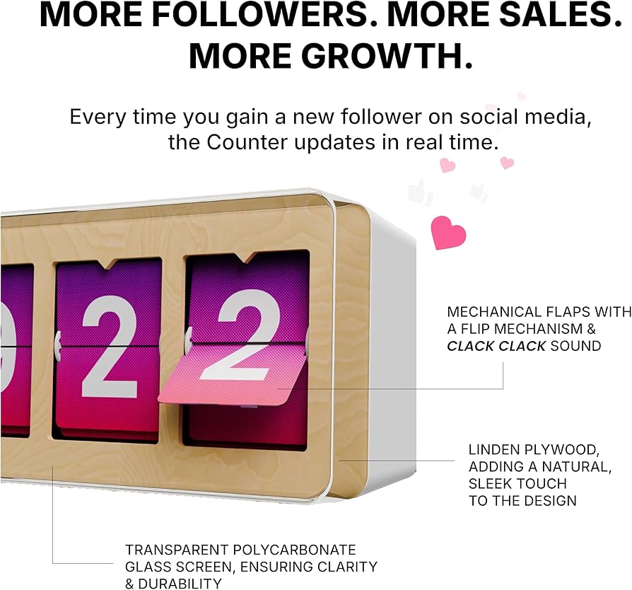 Amazon | Smiirl Instagramフォロワーカウンター - Wifi接続付き