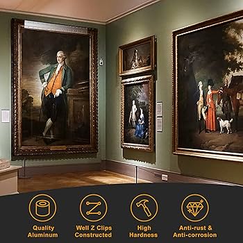 Amazon | (30インチ) フレンチクリート、高耐久アルミZクリップ/バー