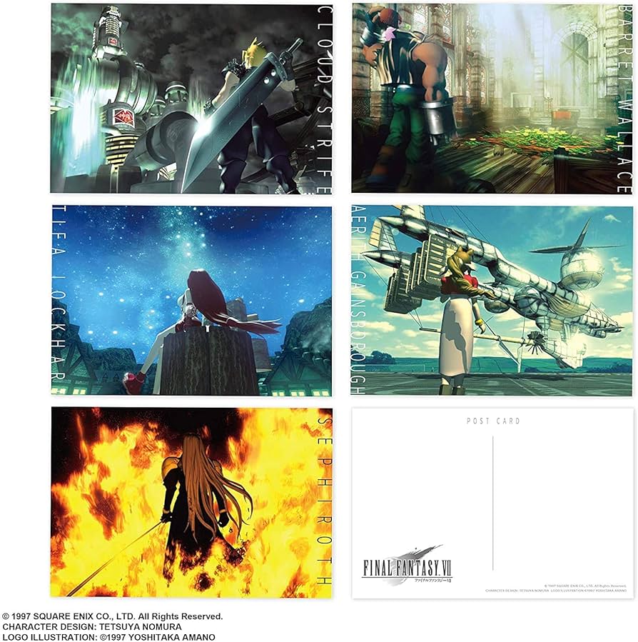 Amazon.co.jp: ファイナルファンタジーVII ポストカードセット