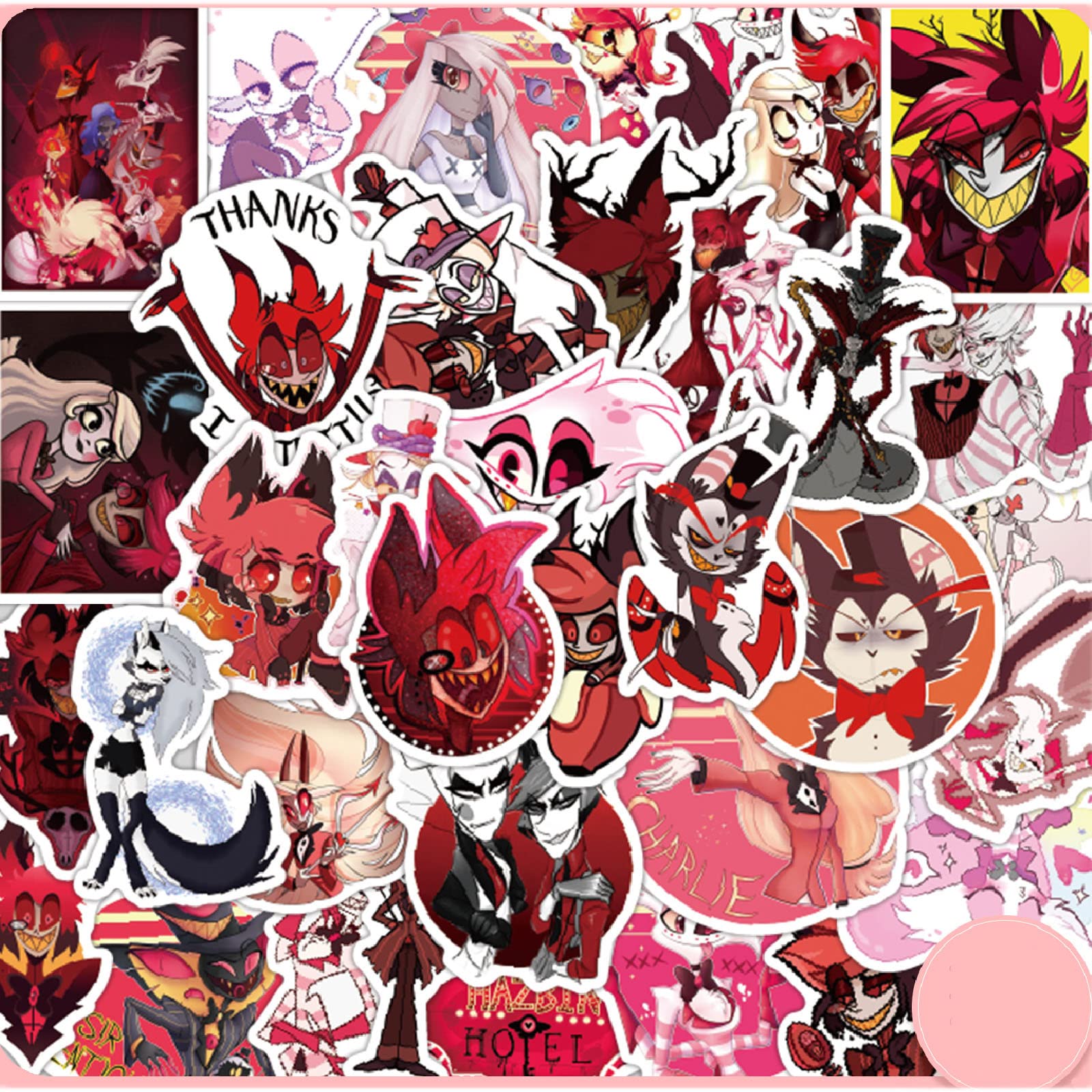 Amazon.co.jp: ハズビン ホテル シール ステッカーセット 50枚入り