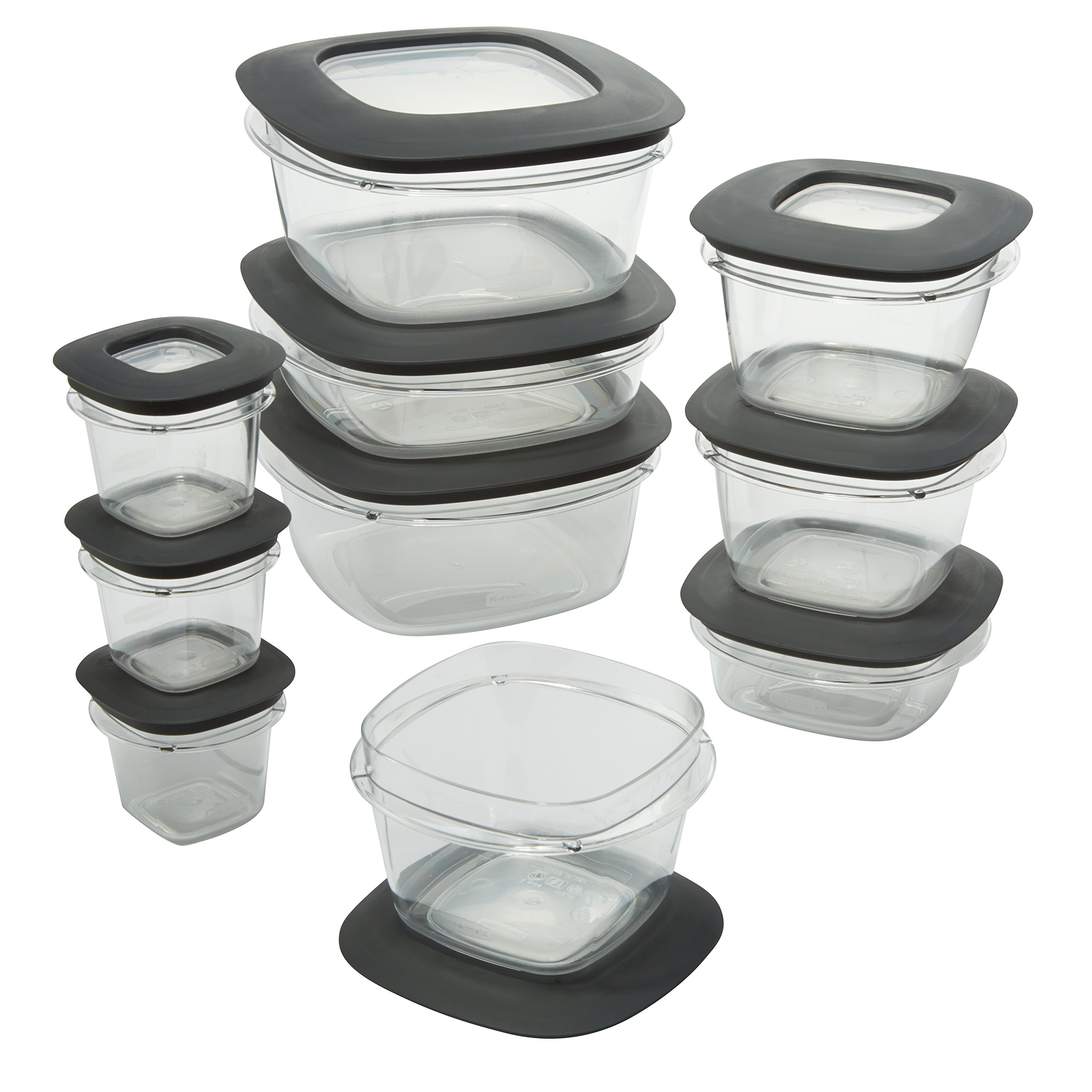 Amazon | Rubbermaid Premier Food Storage Containers, 20-Piece Set