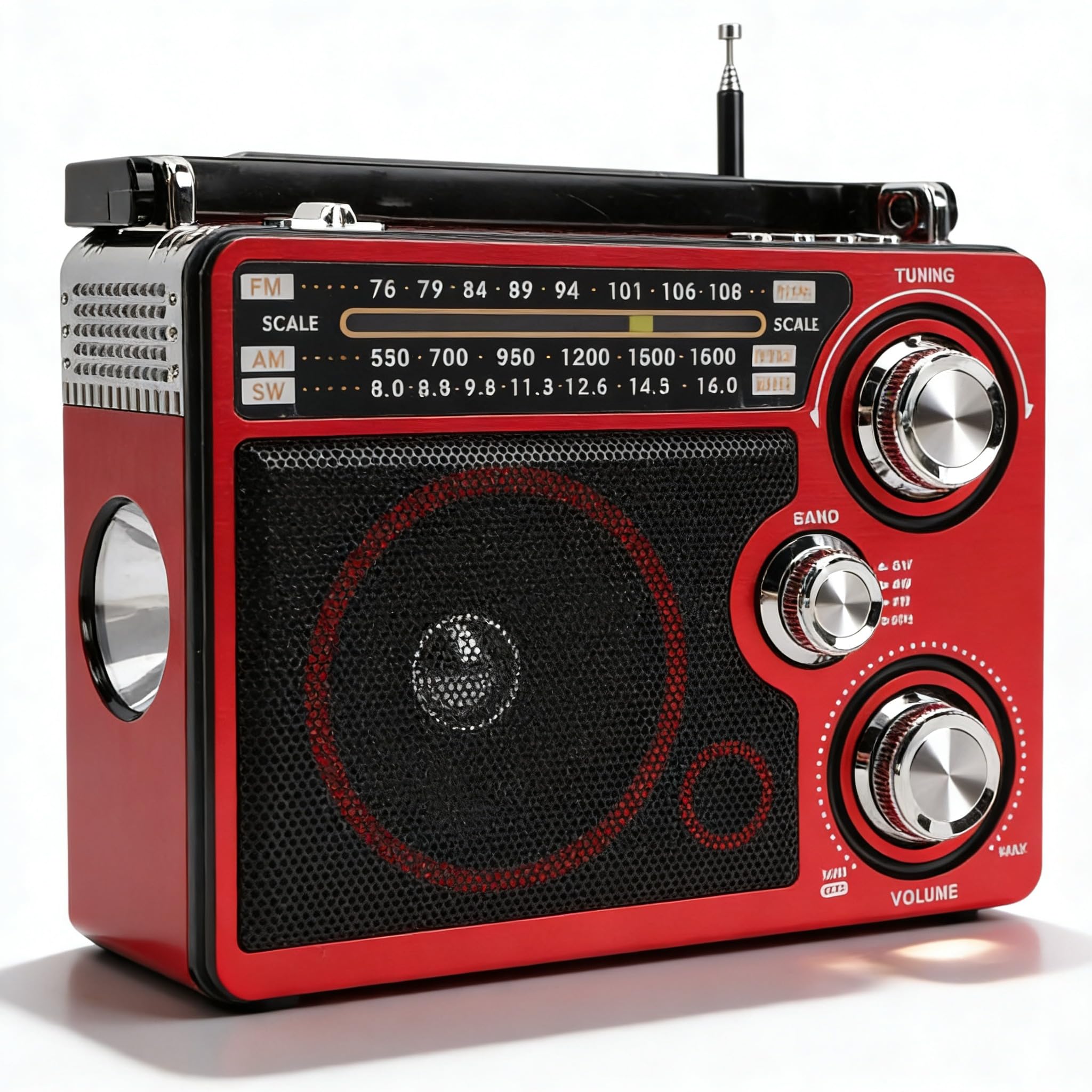 Amazon.co.jp: Zunate フルバンドポータブル短波ラジオ、AM FM SW LW