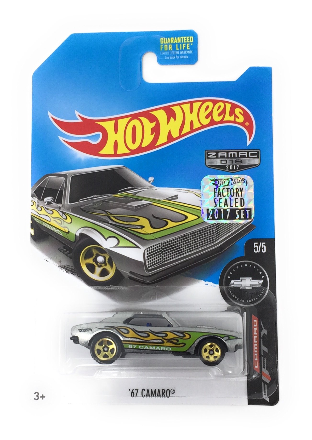 Amazon.com: HOT WHEELS #18 2017 ZAMAC CAMARO FIFTY SERIES 5/5 '67