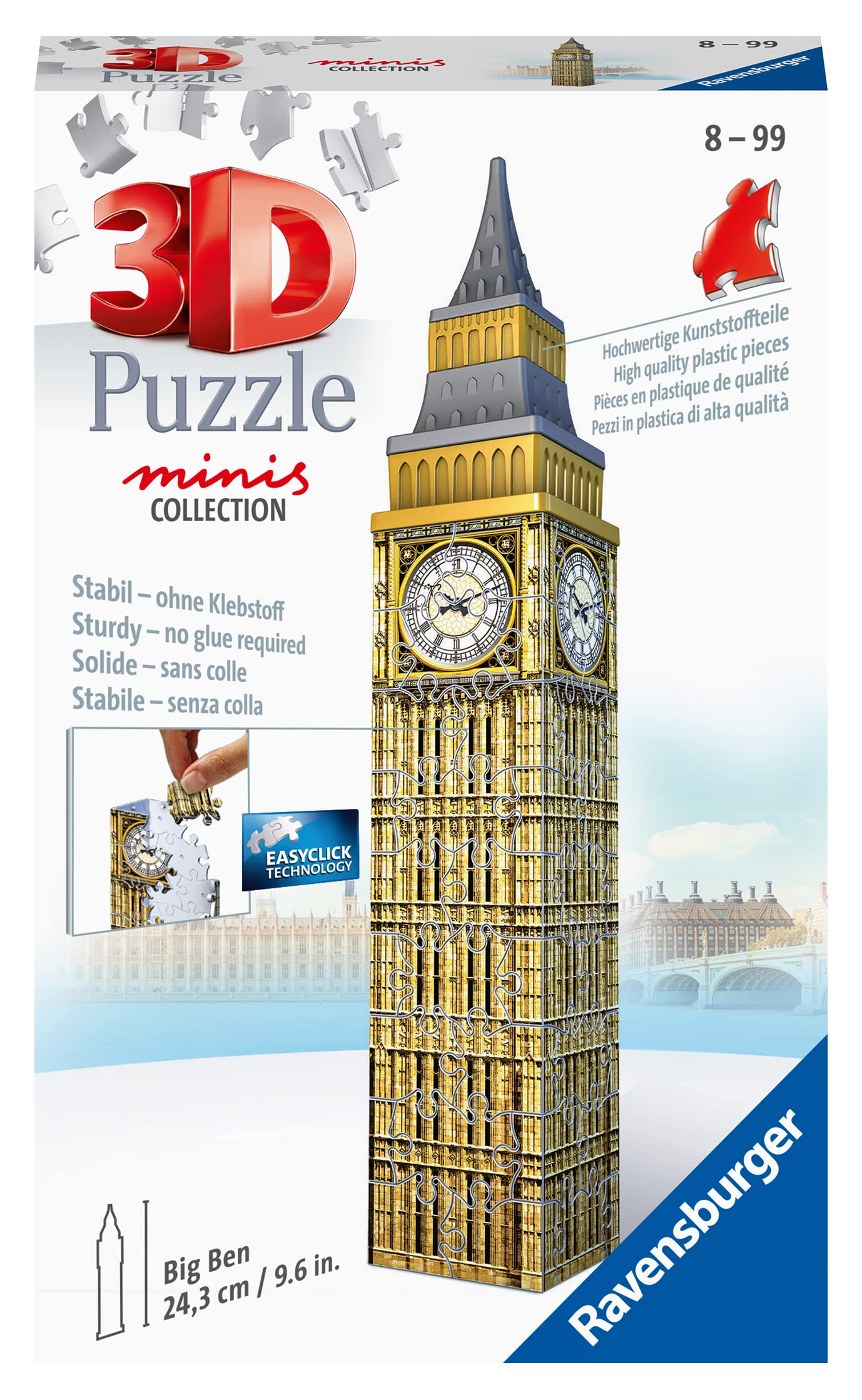 Amazon.com: Ravensburger Mini Big Ben 54 Piece 3D Puzzle for Kids