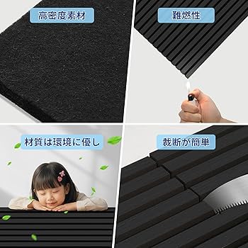 Amazon | AKK-STAR 吸音パネル 吸音材 防音シート 折りたたみ式吸音