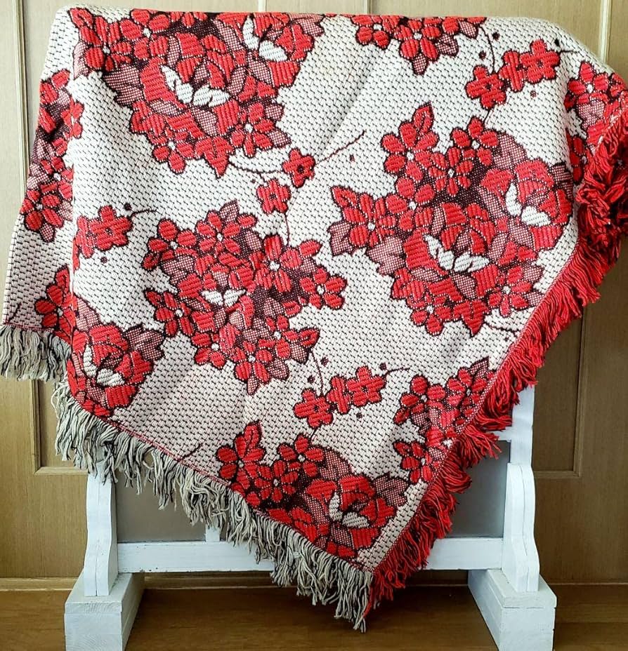 Amazon.co.jp: 昭和レトロ レトロポップ こたつカバー フリンジ付き ⑨