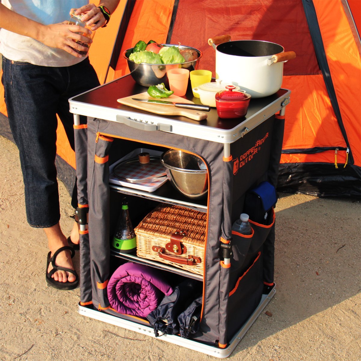 Amazon | DOD(ディーオーディー) マルチキッチンテーブル 引き上げる