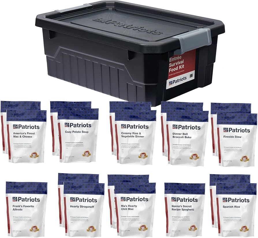 Amazon.com: 4Patriots Emergency Entree Food Kit – 128 Tasty Freeze
