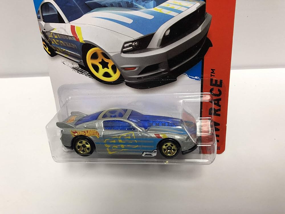 13 FORD MUSTANG GT (SILVER PAINT) 2014 Hot Wheels HW RACE 161/250