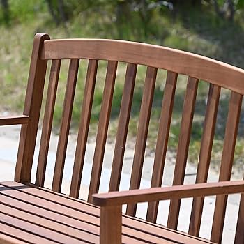 Amazon｜不二貿易 ガーデン ベンチ 長椅子 幅128.4×奥行58.6×高さ90cm