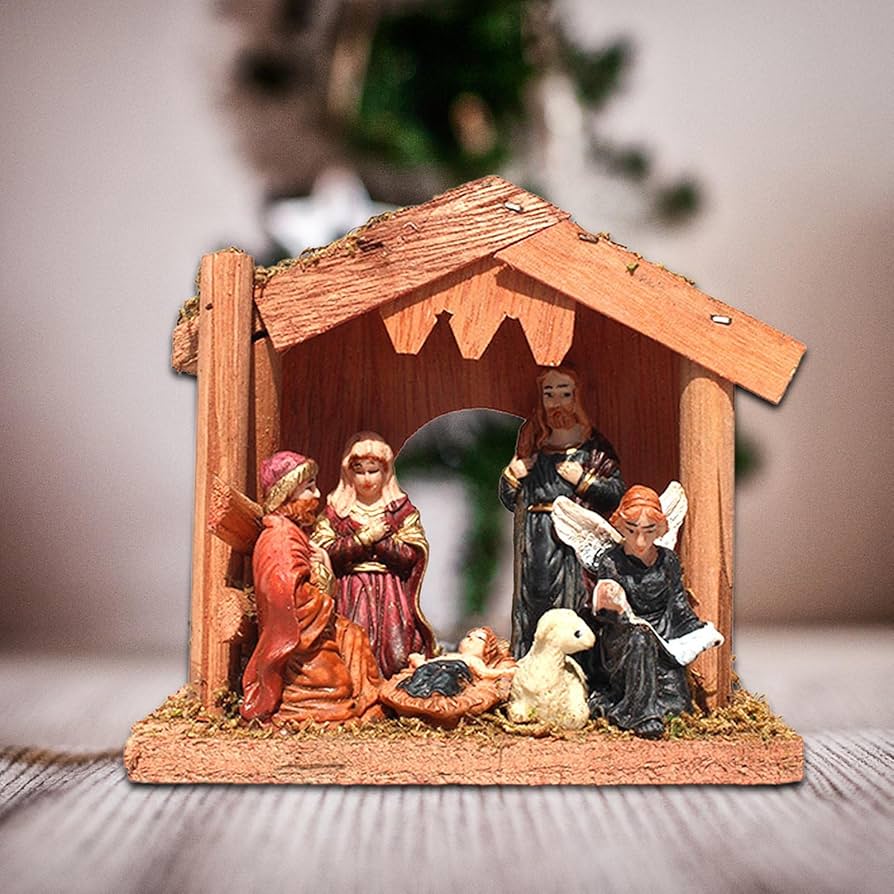 Amazon.co.jp: クリスマスのキリスト降誕のシーン クリスマス 人形