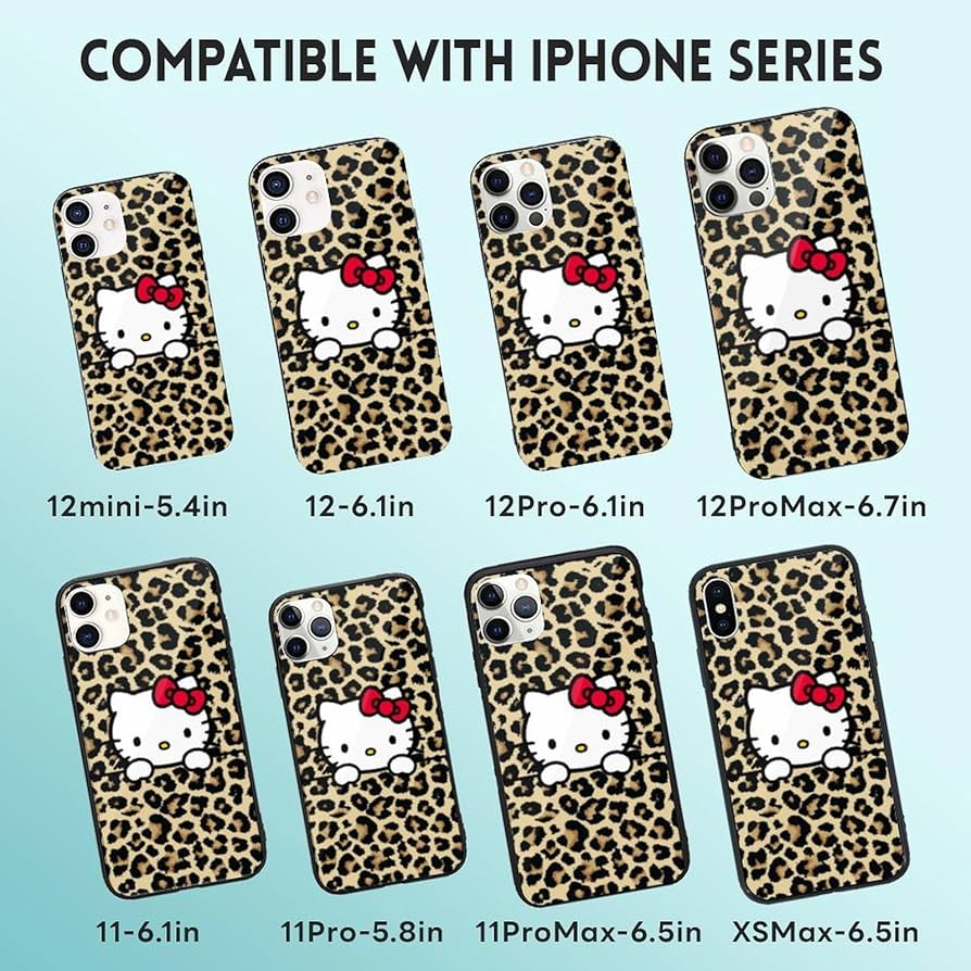 Amazon.co.jp: ハローキティ ヒョウ柄 スマホケース iPhone X/XS