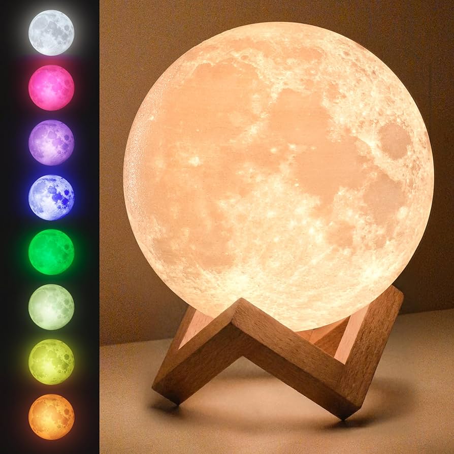 Mind-Glowing Moon Lamp - 3D Moon Night Light for Kids Bedroom