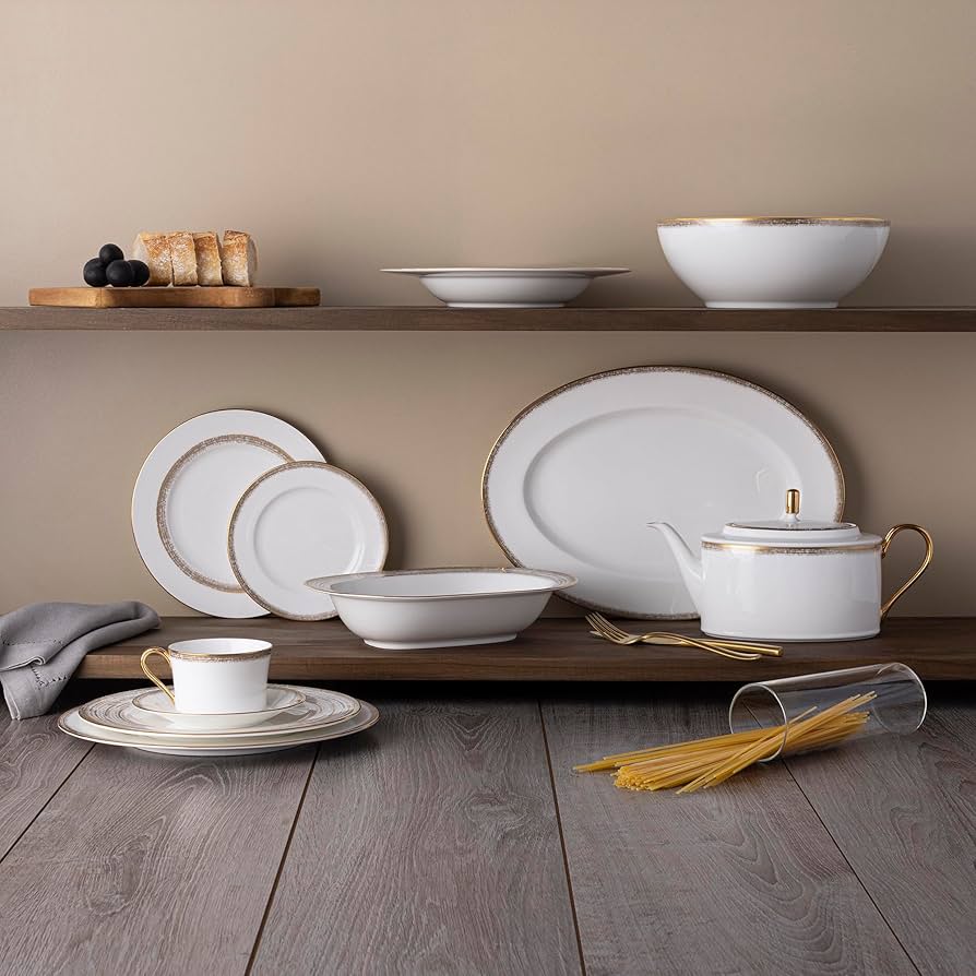 Amazon.com | Noritake Haku 12-Piece Dinnerware Set, Service for 4