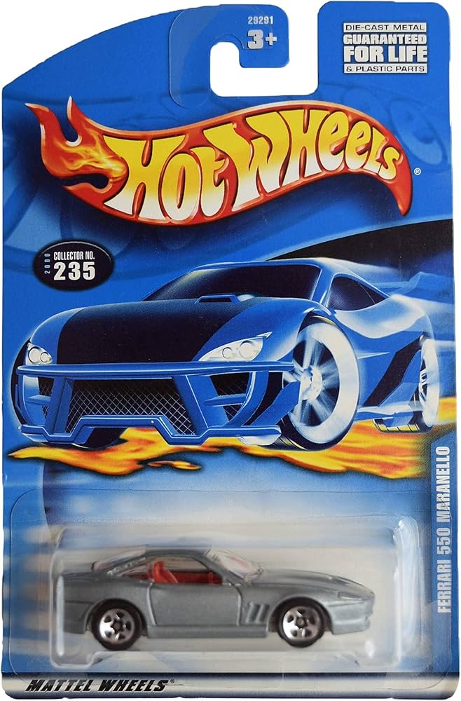 Amazon.com: Hot Wheels [Ferrari 550 Maranello, Silver #235 : Toys