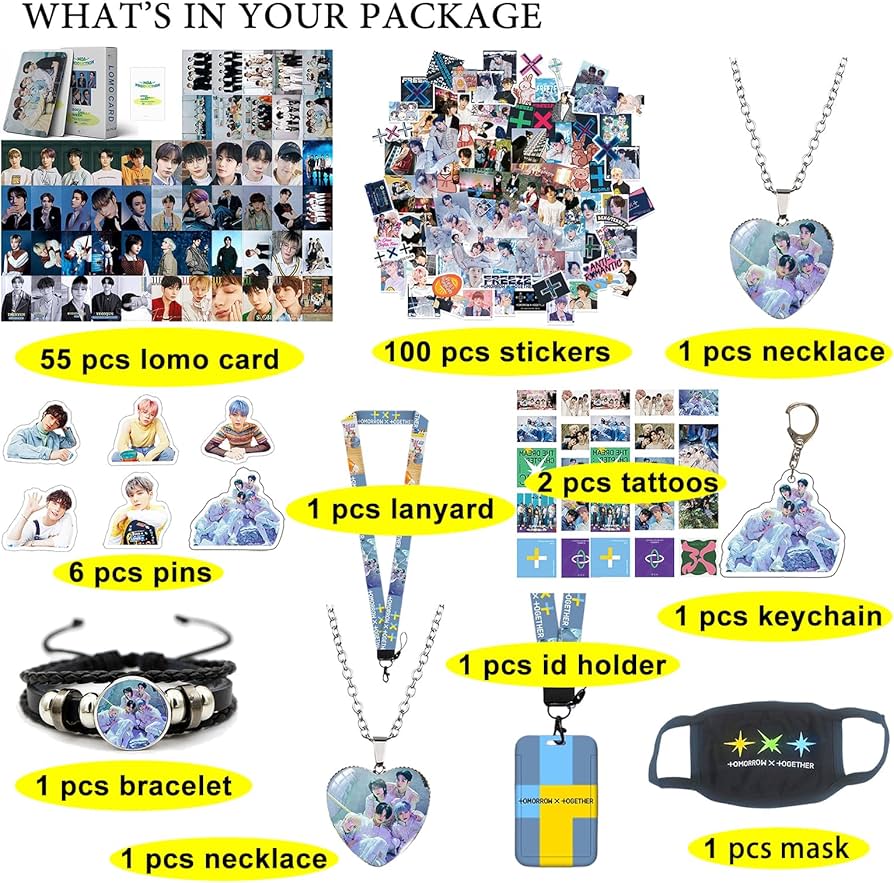 TXT Merch Kpop Merchandise Set for Boys Girls Gift Set Include TXT