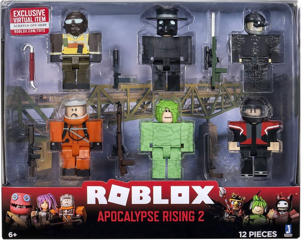 Roblox ROB0337 Apocalypse Rising Figure Toy (12 Pieces),Multicolor