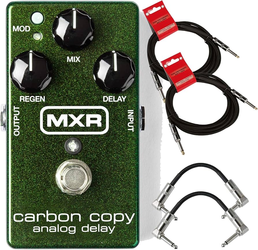 Amazon.com: MXR M169 Carbon Copy Analog Delay Pedal Bundle with 2