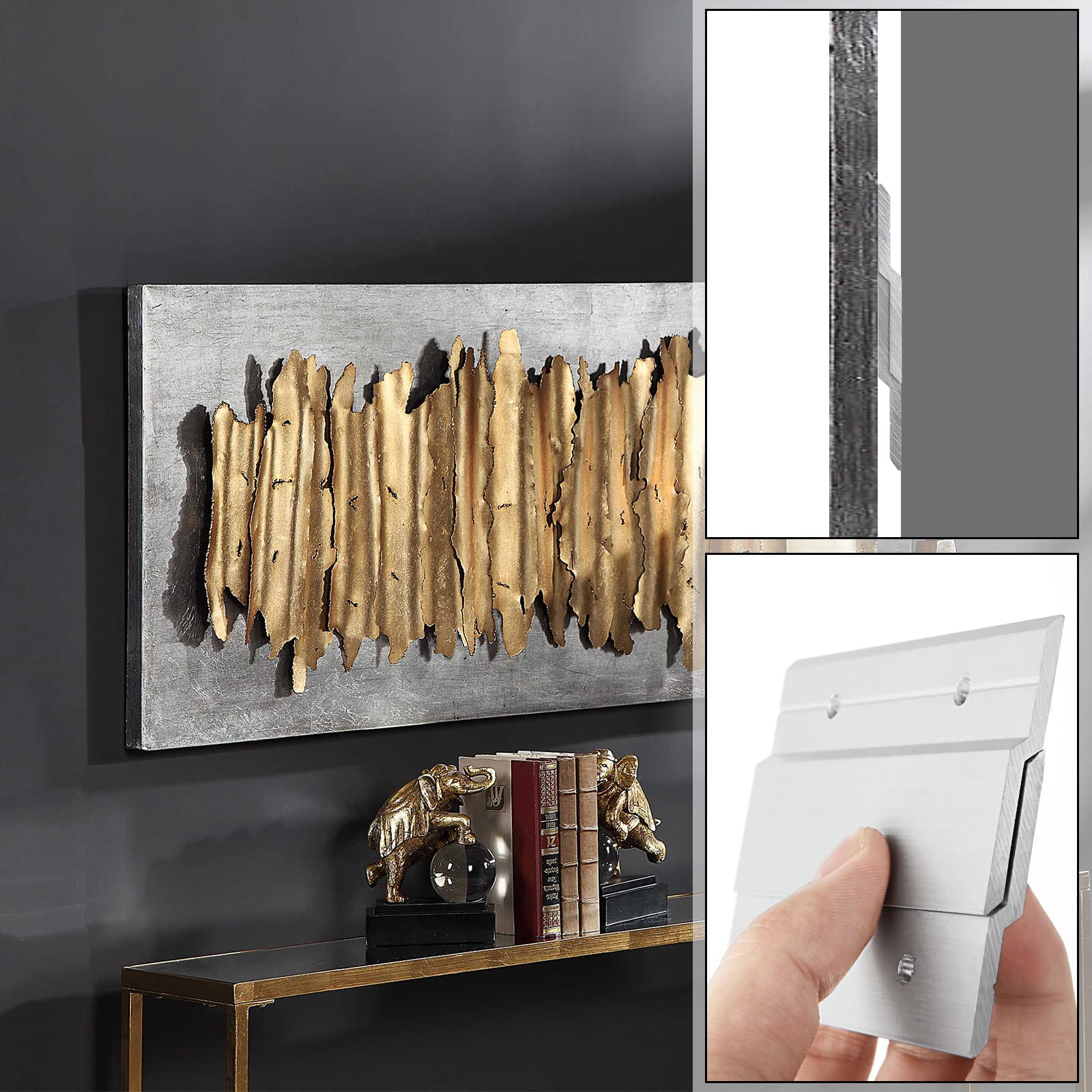 Amazon | 8組 フレンチクリート絵画ハンガー 4インチ 高耐久