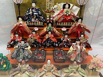 Amazon | 雛人形 15人揃い ケース入り 3015‐01(画像は1例で、人形の