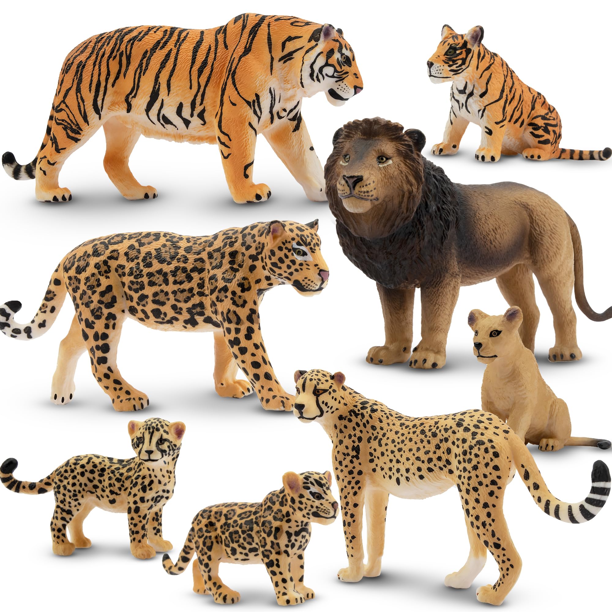 Amazon.co.jp: TOYMANY 8PCS野生動物フィギュア 動物フィギュアセット