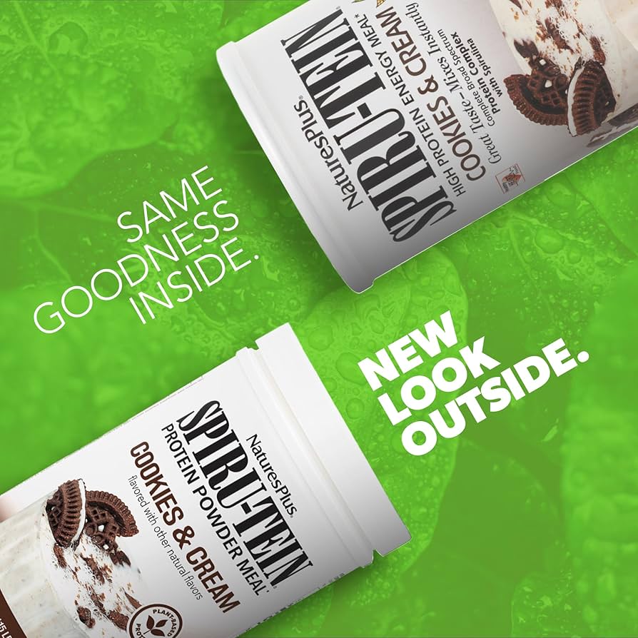 Amazon.com: NaturesPlus SPIRU-TEIN, Cookies & Cream - 1.15 lbs
