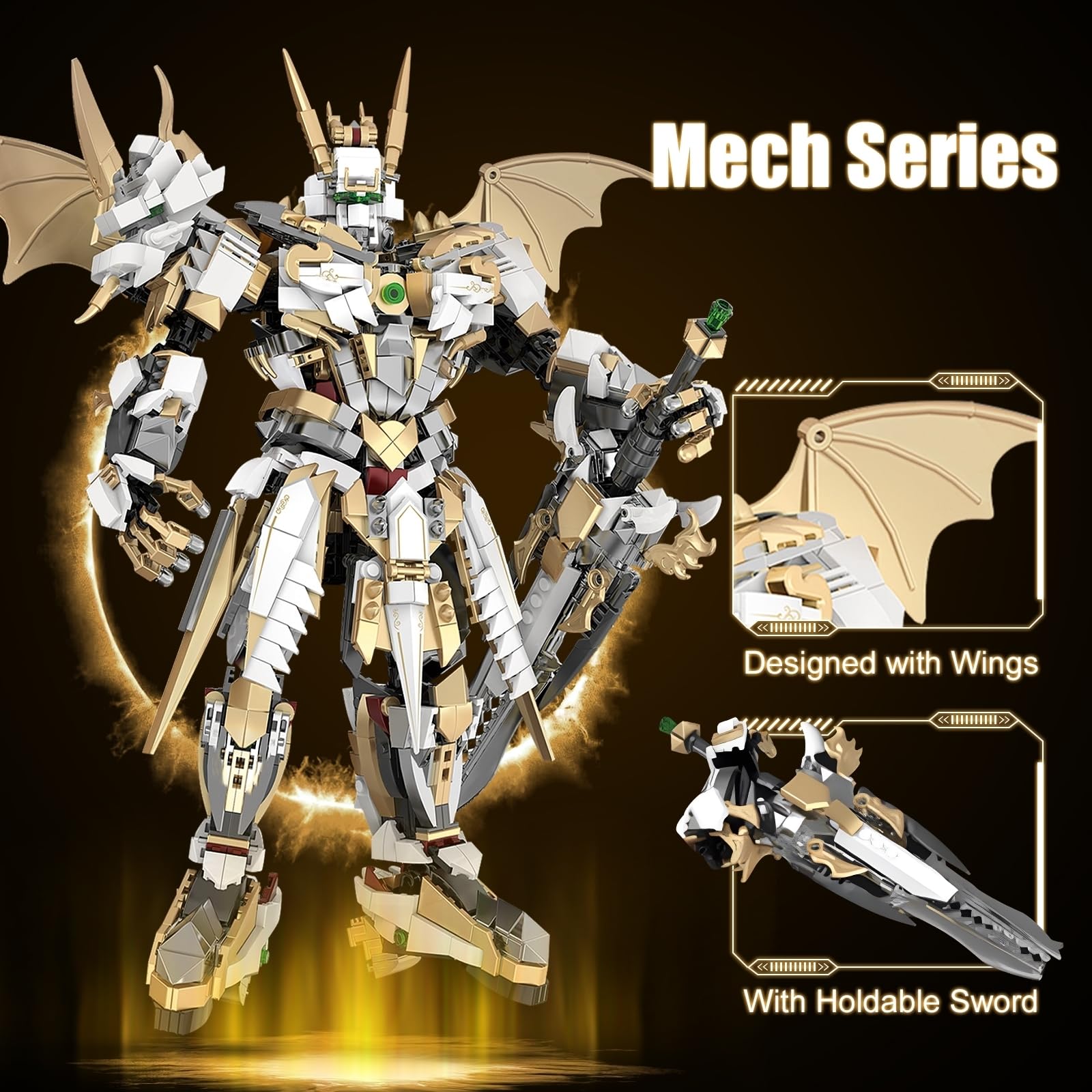 Amazon.co.jp: HIGH GODO Hero Mech ビルディングブロックセット 大人
