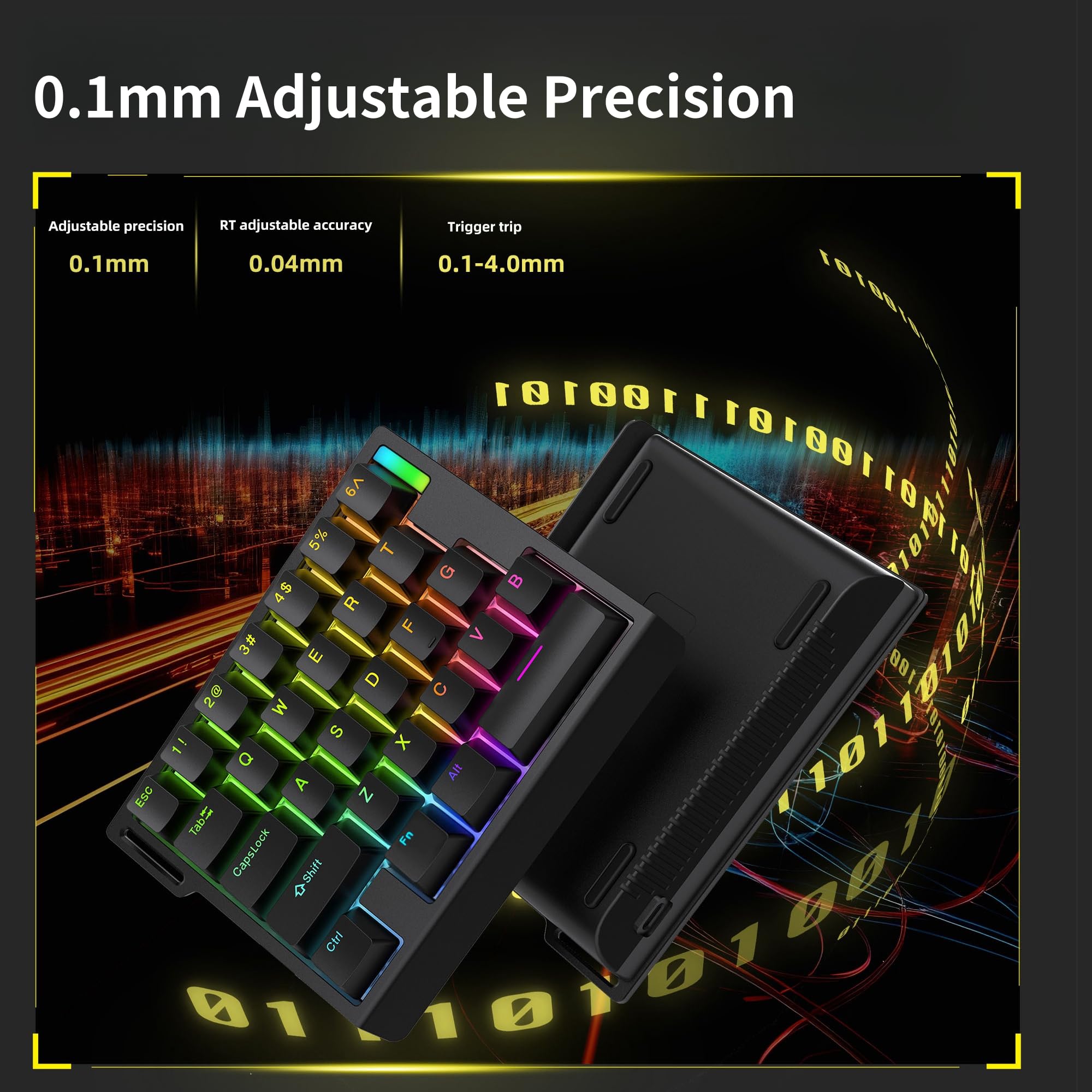 Amazon.com: ZMX HE30 Rapid Trigger Gaming Keyboard,One Handed