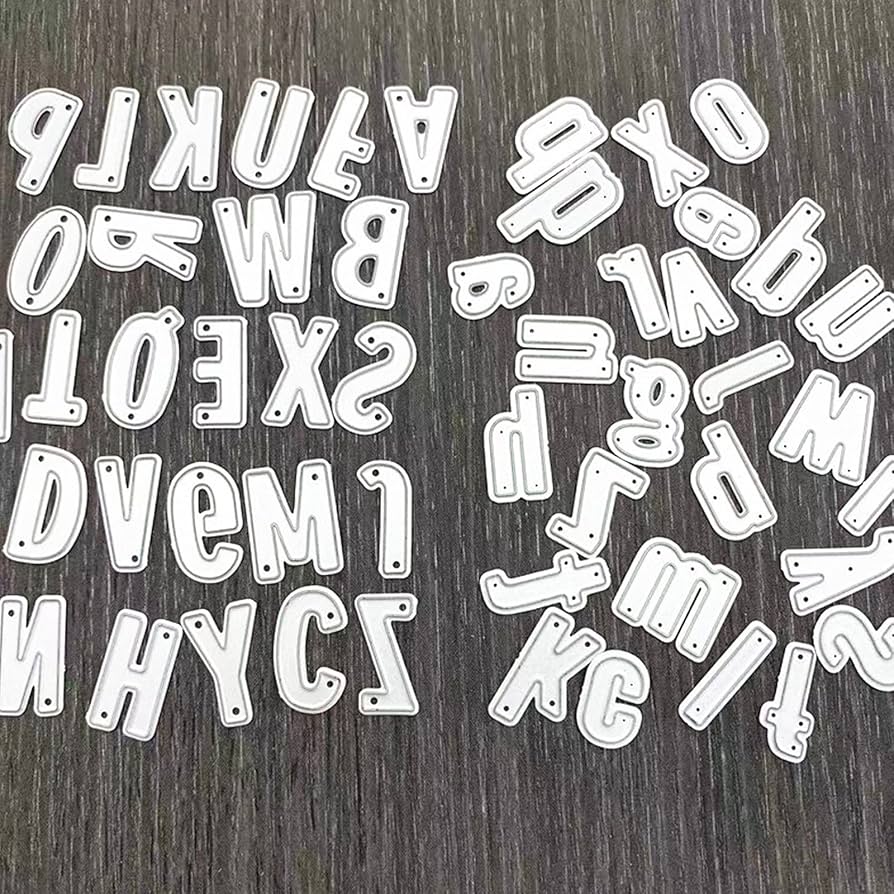 Amazon.co.jp: D.B.J カッティングダイ アルファベット 大文字 小文字