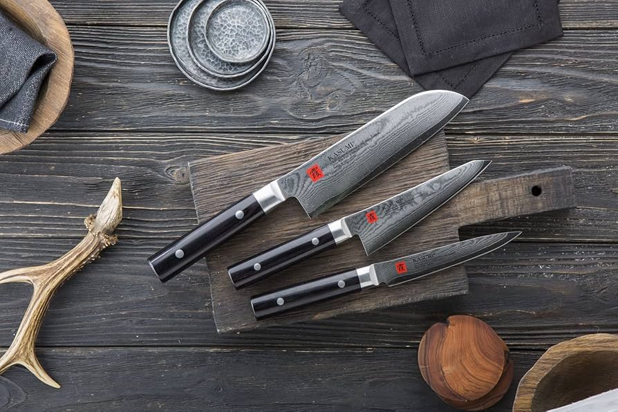 Amazon｜スミカマ 霞 KASUMI ダマスカス 三徳包丁 18cm V金10号