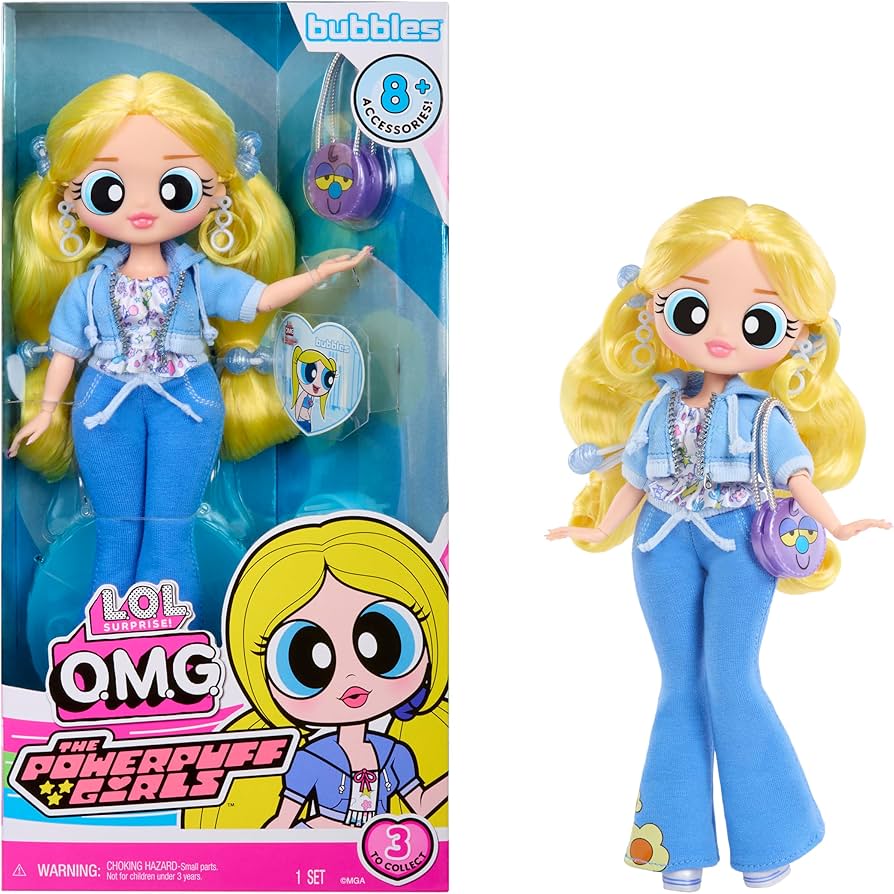 Amazon.com: LOL Surprise OMG The Powerpuff Girls Doll - Bubbles