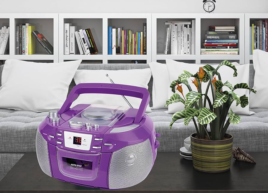 Amazon.com: HANNLOMAX HX-338CD CD Boombox, AM/FM Radio, Cassette