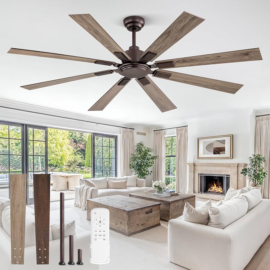 Amazon.com: ZMISHIBO 65 Inch Oil Rubbed Bronze Ceiling Fans No