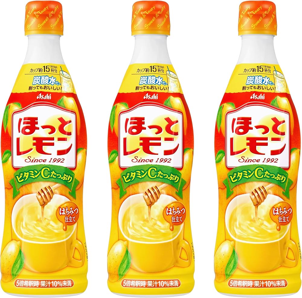 Amazon.co.jp: アサヒ飲料 ほっとレモン 470ml×3本 [希釈用] : 食品