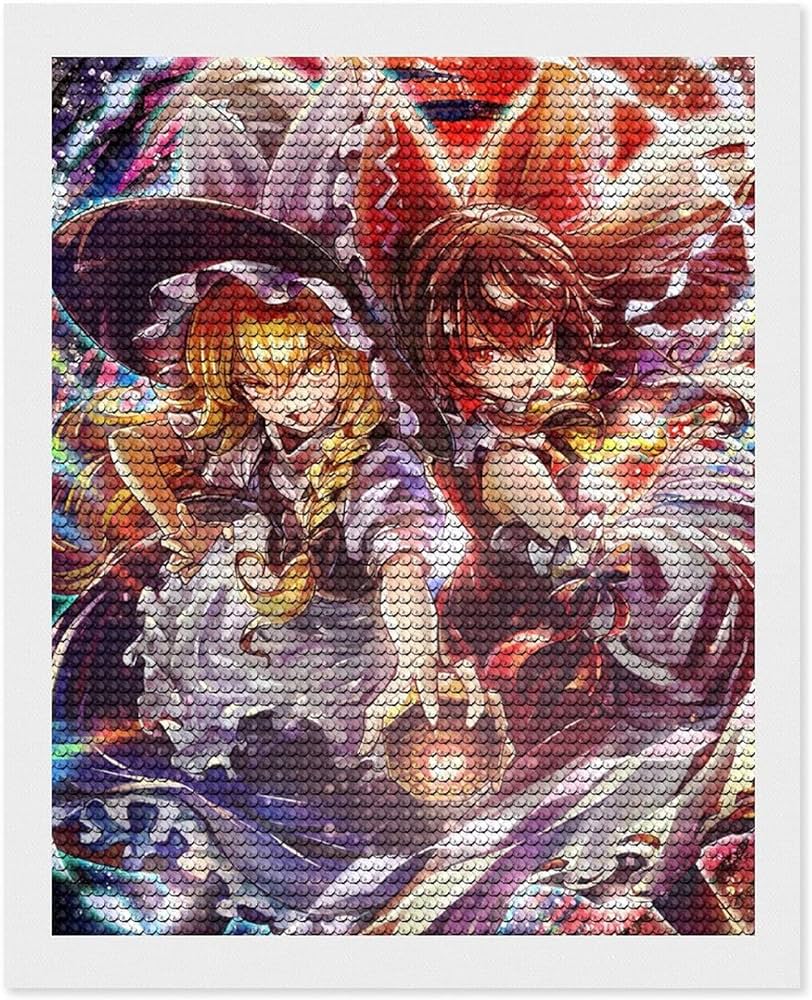 Amazon | 東方シリーズ 霧雨魔理沙 博麗霊夢 ダイヤモンドアート