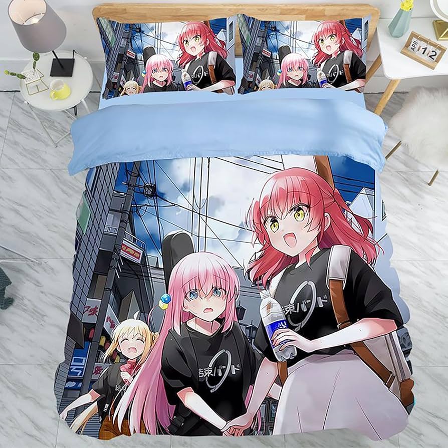 Amazon.co.jp: ぼっち・ざ・ろっく 布団カバー 4点セット シーツ