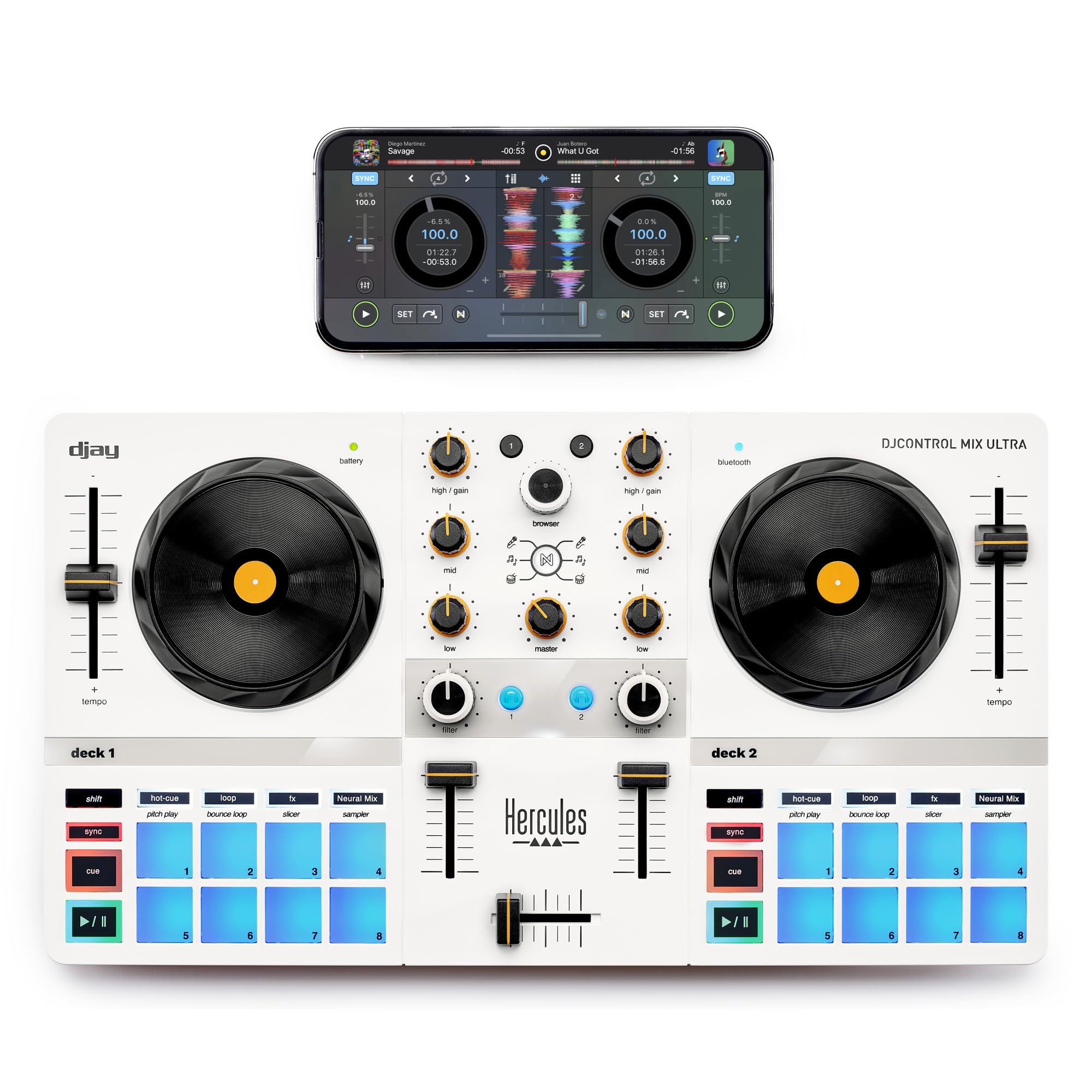 Amazon.com: Hercules DJControl Mix Ultra – Mobile DJ Controller
