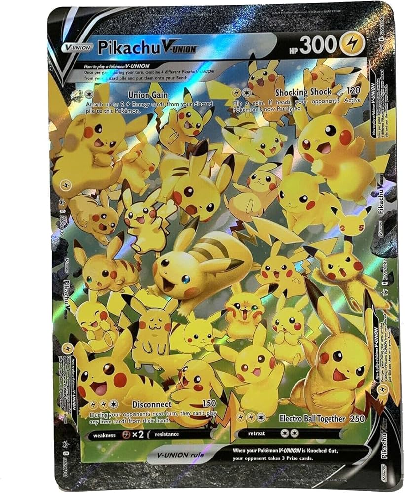 Amazon.co.jp: ピカチュウVユニオン**ジャンボ**プロモーションカード