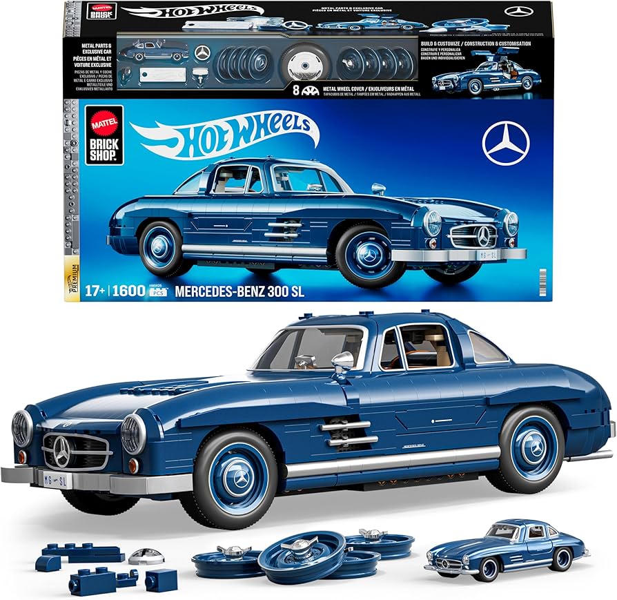 Amazon.com: Mattel Brick Shop Hot Wheels Premium Series Building