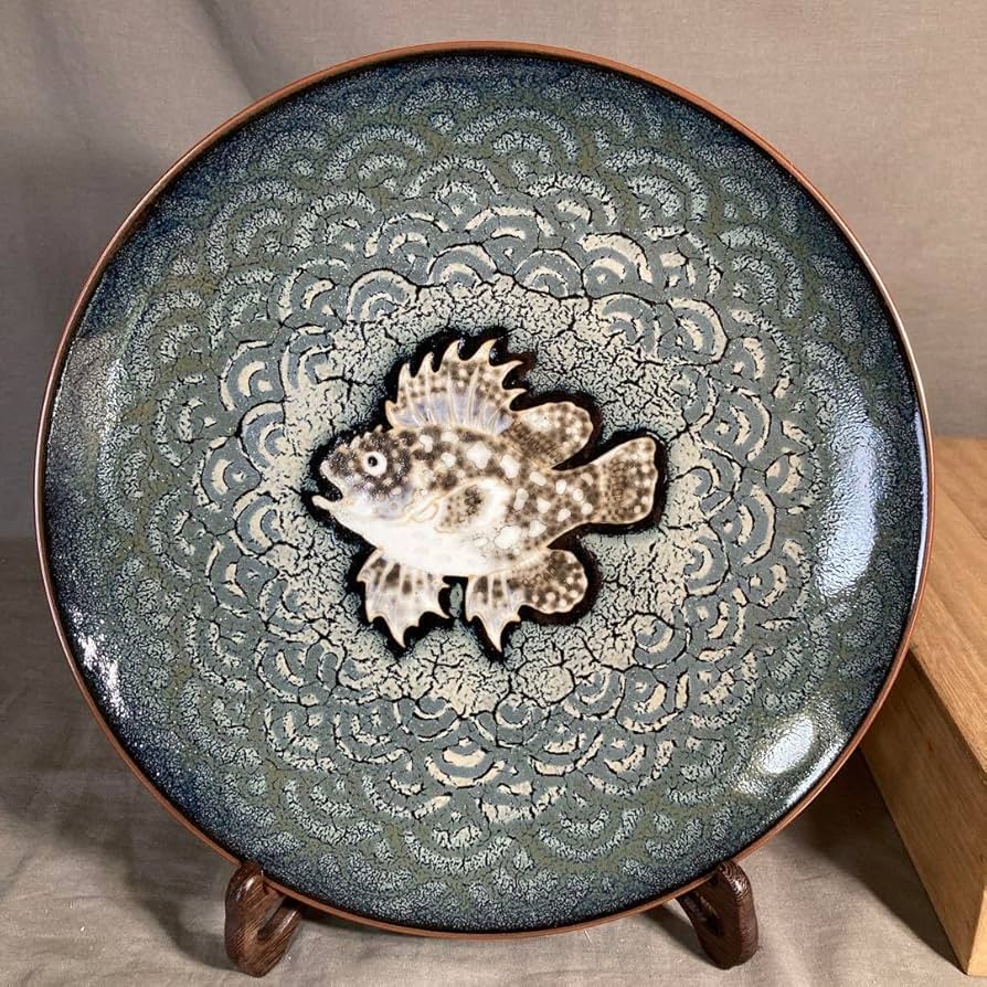 松本佩山】孤高の陶芸家 日本の銘窯 有田年木庵 松本佩山作 釉彩古代船