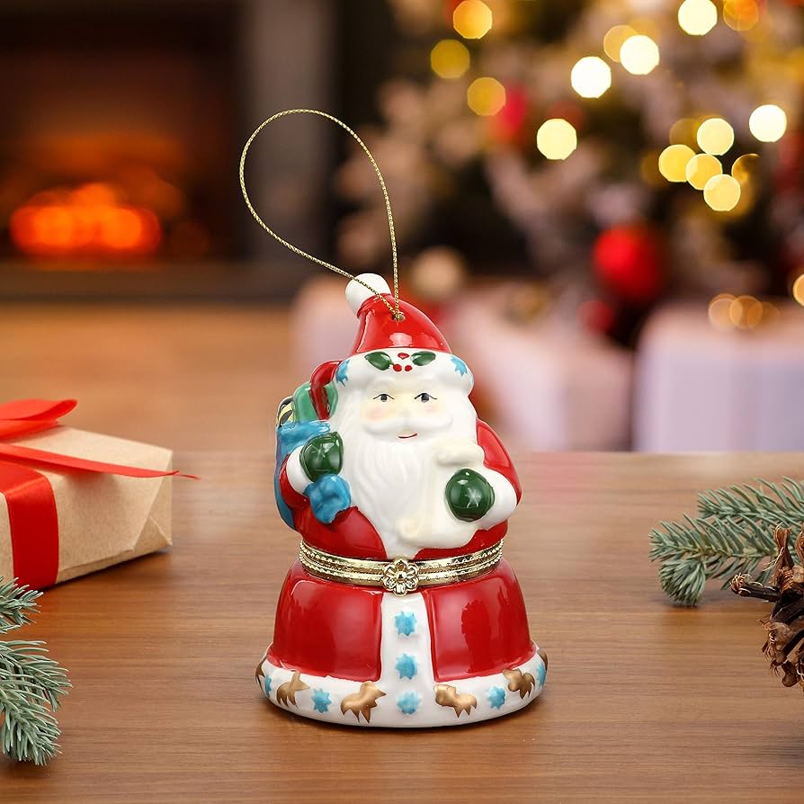 Amazon.com: Mr. Christmas Christmas Décor, 4-Inch, Santa Music Box