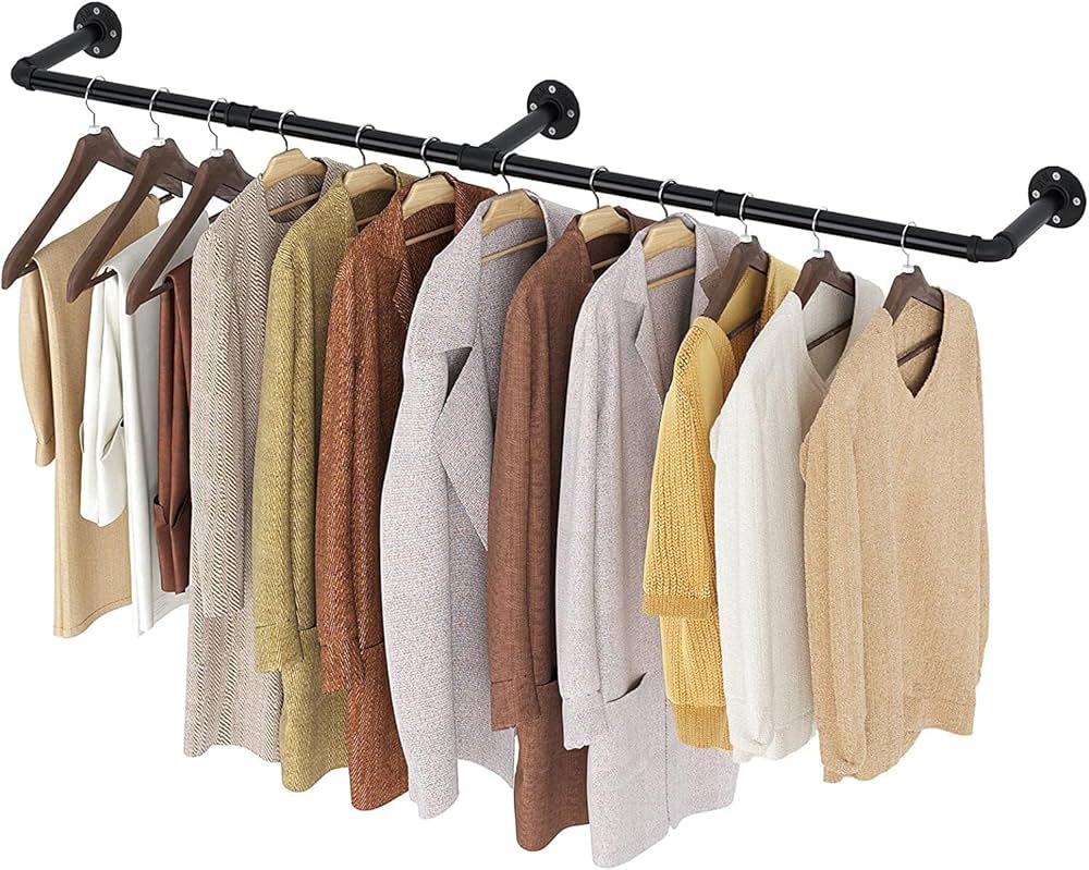 Amazon｜ハンガーパイプ ハンガーバー ハンガーラック アイアン