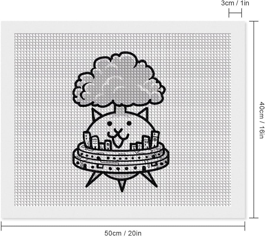 Amazon | にゃんこ大戦争 5D ダイヤモンドの絵キット ししゅうキット