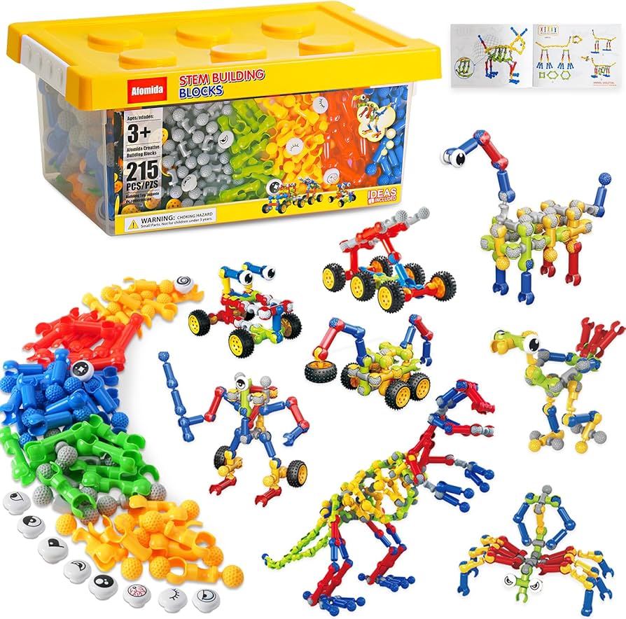 Amazon.com: Afomida 215 PCS Creative Building Blocks Playset Toy