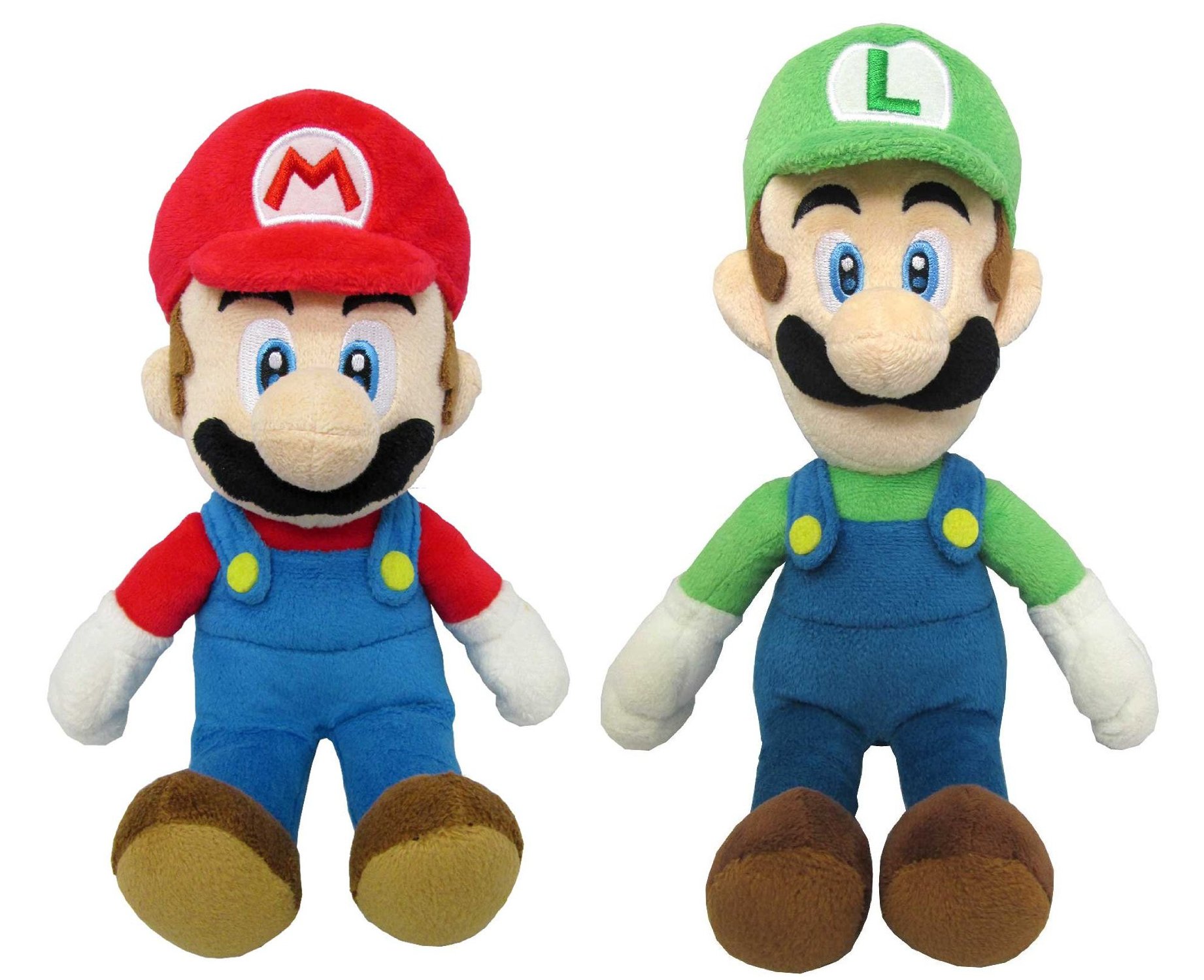 Amazon.co.jp: マリオ＆ルイージ(S) ぬいぐるみ2種セット【座高約18cm