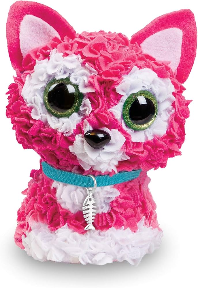Amazon.com: The Orb Factory PlushCraft Kitty 3D Kit, Pink/White