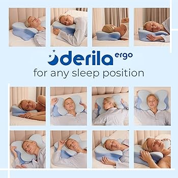 Amazon｜Derila Ergo 頚椎ネックピロー 睡眠用枕 輪郭形状記憶フォーム