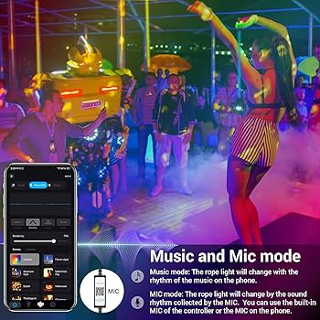 Amazon.com: Novostella 98.4ft (49.2x2) Smart LED Outdoor Rope