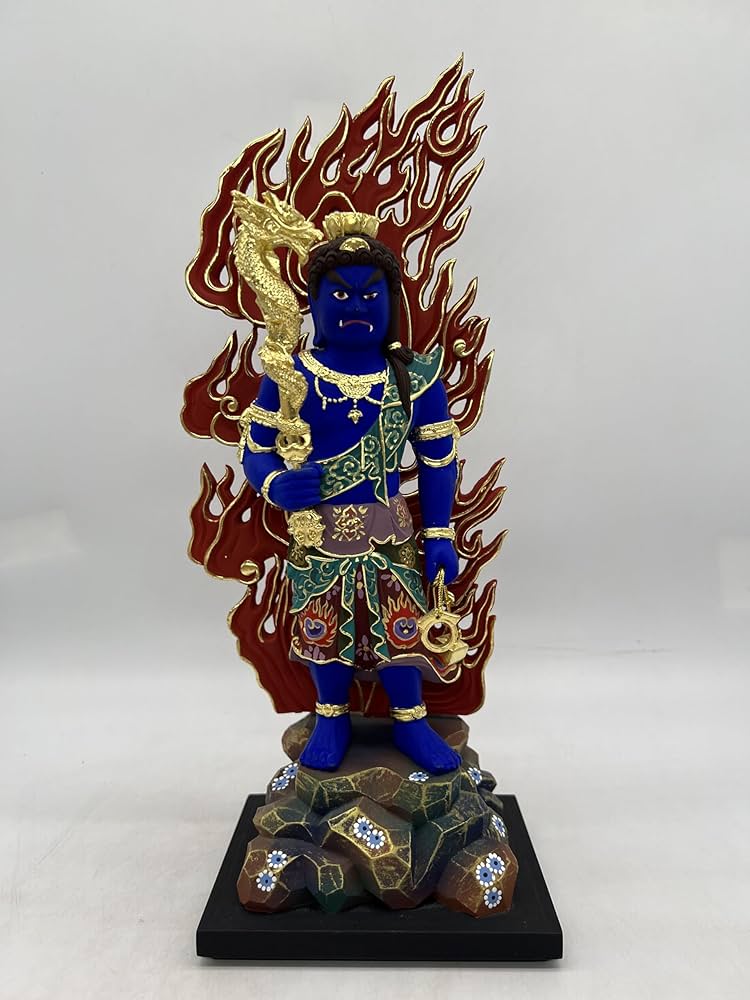 Amazon｜仏像 不動三尊像 立像 不動明王 脇侍 羯羅（こんがら）童子 制